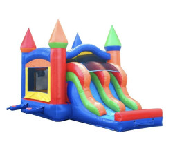 IMG 6165 1750188529 Rainbow Bounce House Double Slide Combo