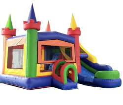 IMG 6169 1750188746 Rainbow Castle Bounce Slide Combo