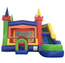 Rainbow Castle Bounce Slide Combo