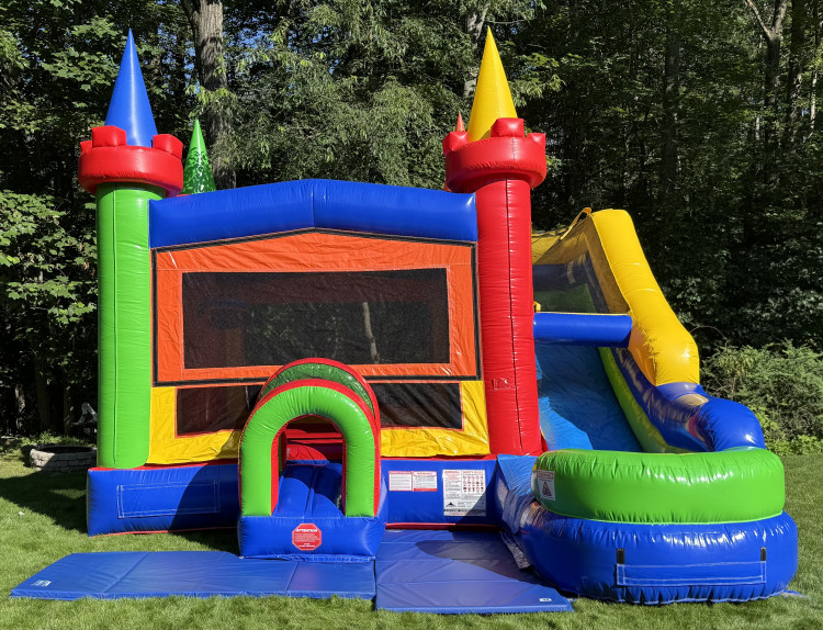 Rainbow Castle Bounce Slide Combo
