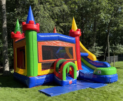 IMG 2906 1752335183 Rainbow Castle Bounce Slide Combo